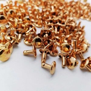 Remache #8 Sencillo Oro Rosa
